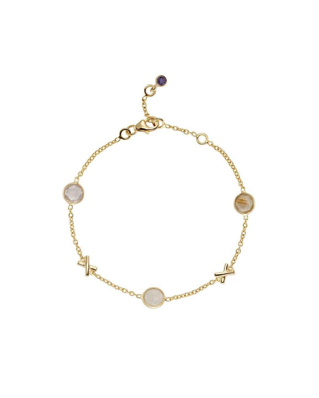 Auree Jewellery Metallic Miramar Good Health Gemstone Bracelet
