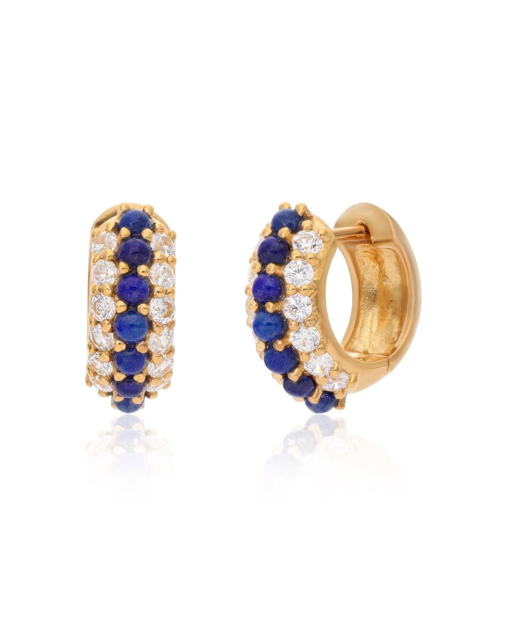 Preeti Sandhu Blue Summer Sparkle Huggies