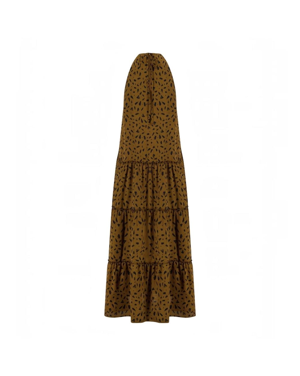 Belyed Handcraft Natural Loulou – Slip Maxi Crepe Dress By Belyed