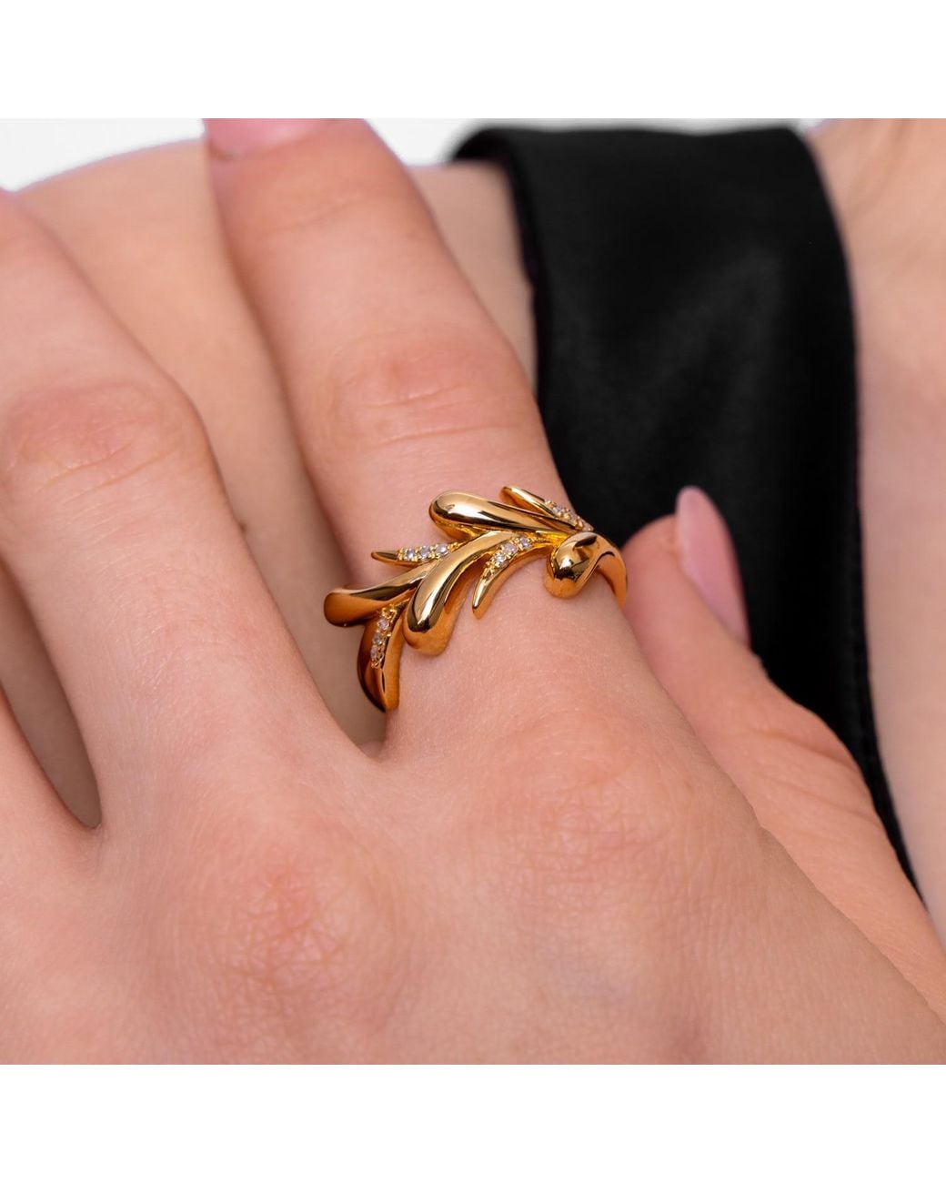 Lucy Quartermaine Metallic Sycamore Ring