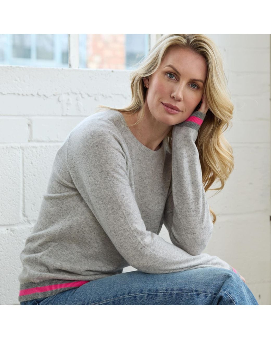 Cove Gray Philly Cashmere Jumper