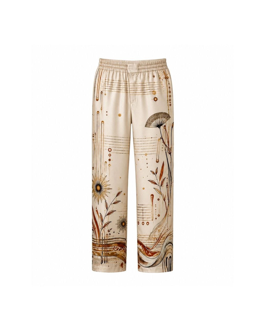 Hustle Natural Miami Baby Satin-Pants for men