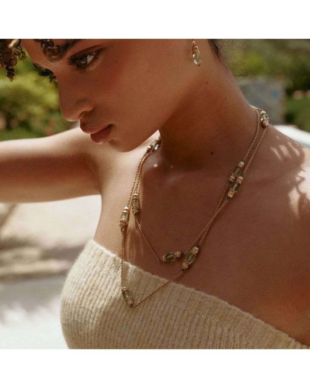 Retro Chic Metallic Nut Fairy Necklace