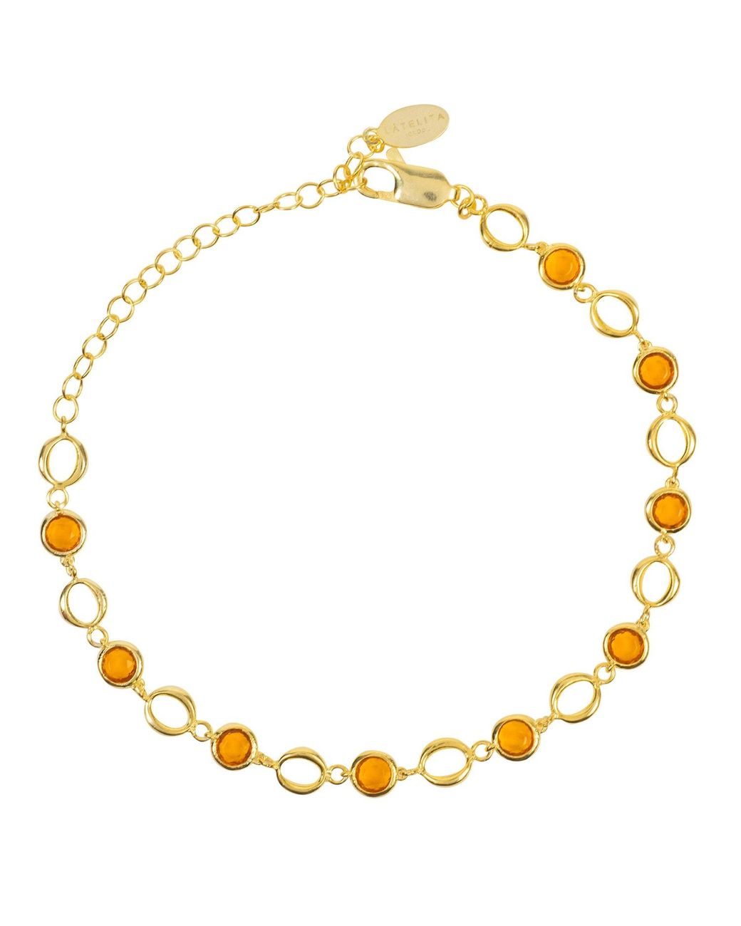 garnet ankle bracelet