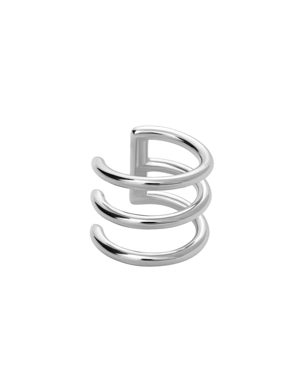 Lucy Quartermaine Metallic Solid Sterling Waterfall Triple Ear Cuff