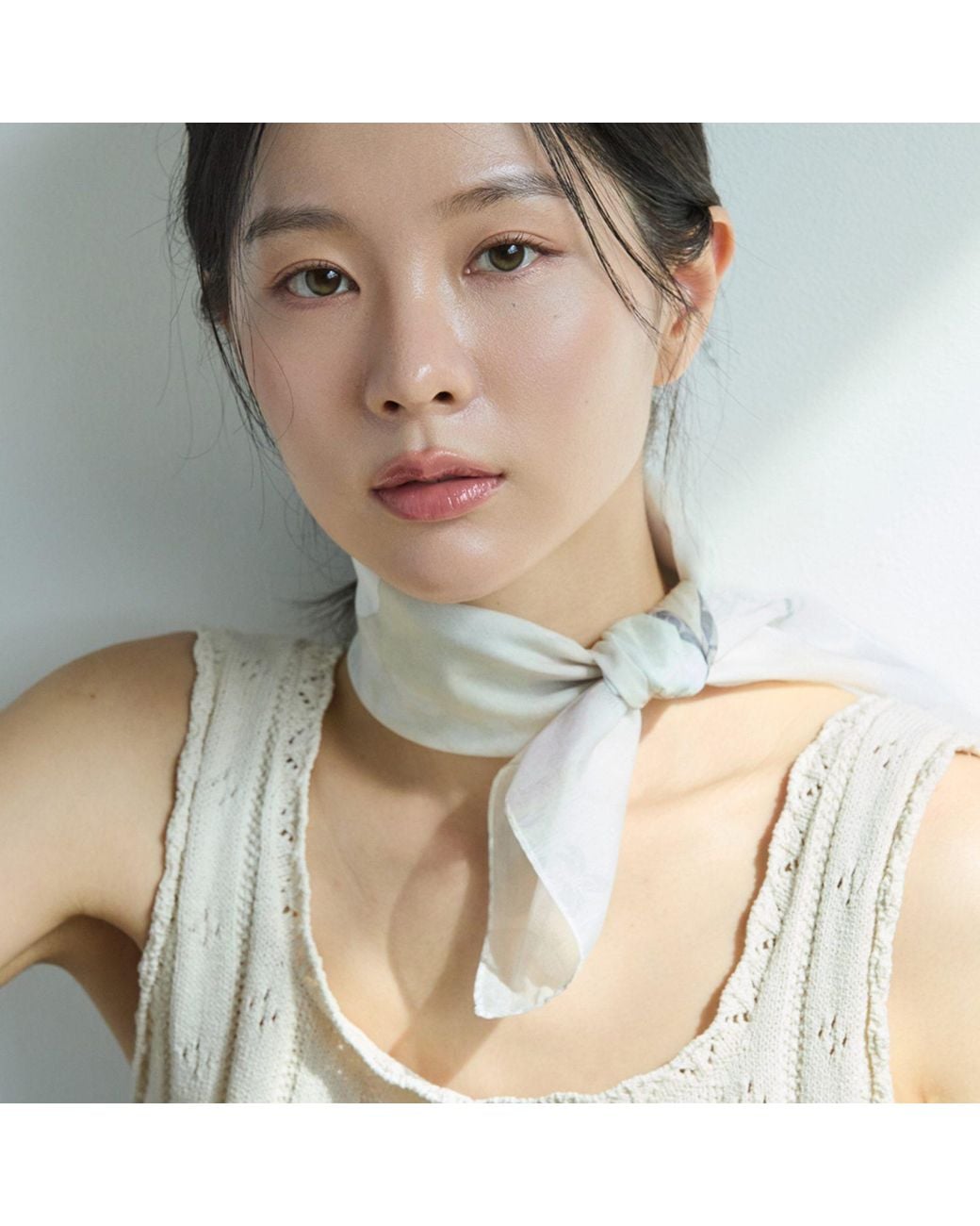 Ana Maison Gray Korean Moon Jar Handkerchief
