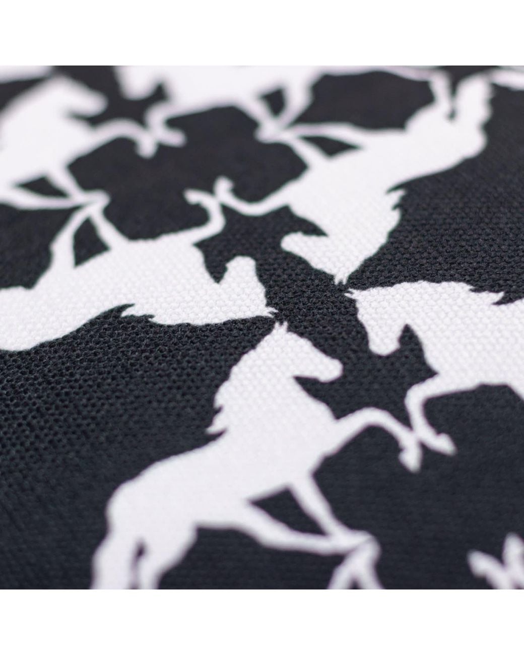 FORZA CAVALLO Black Mirror Horse Square Scarf