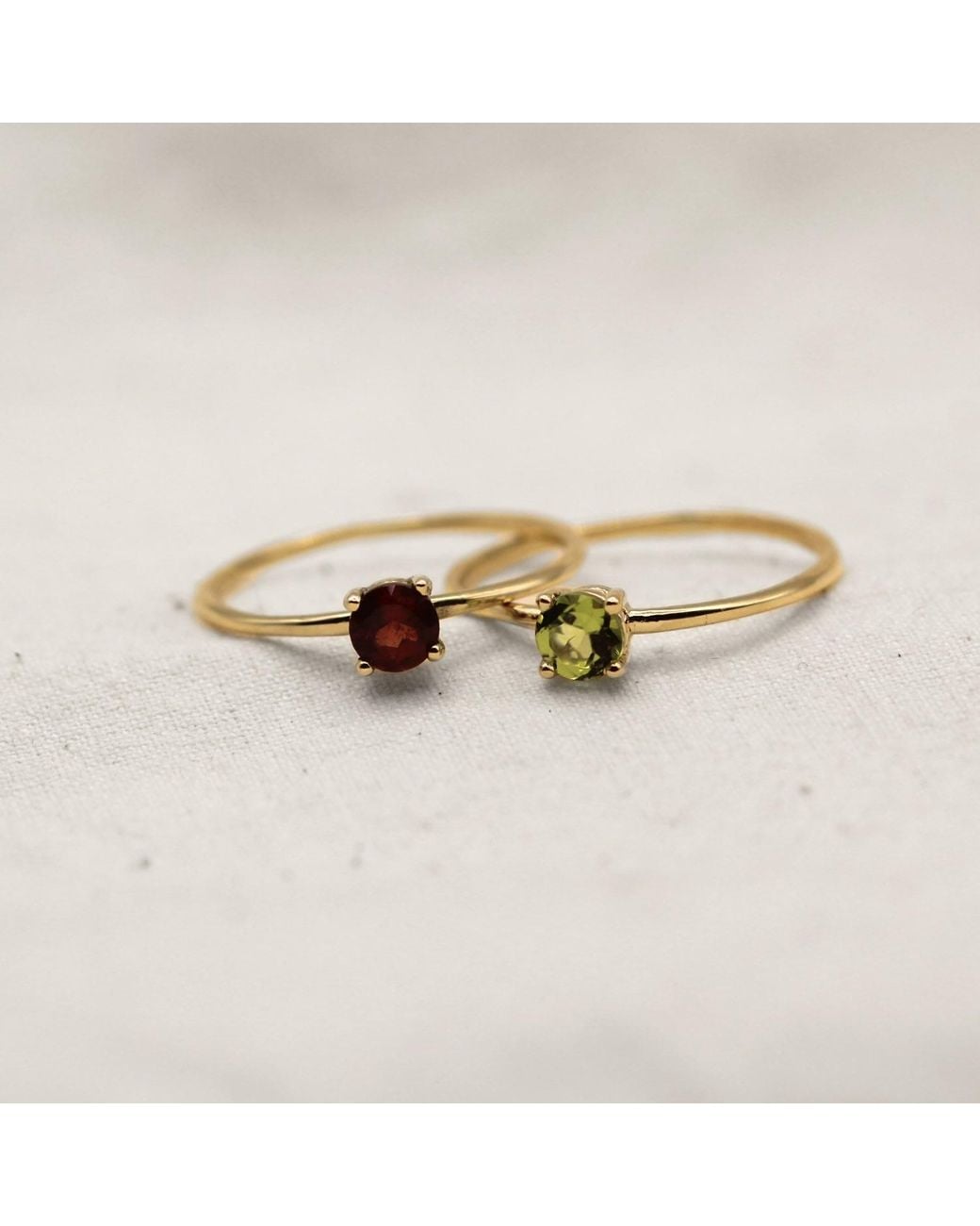 VicStoneNYC Fine Jewelry Metallic August Birthstone Peridot Ring
