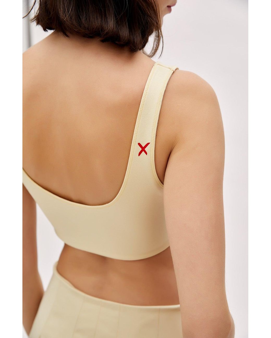 Pcfg White Neutrals Yoga Bra