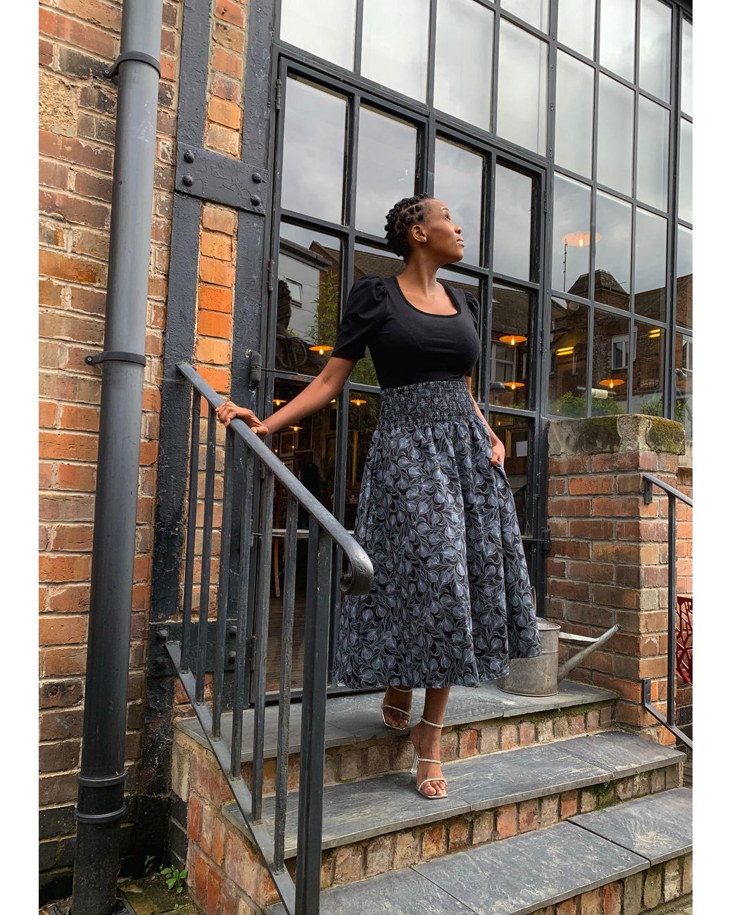 Frock Tales Black Belle Top With Scoop Neck