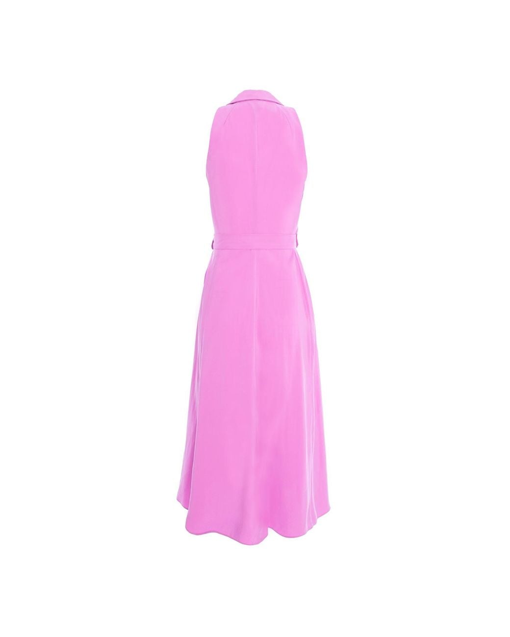 AVENUE No.29 Pink Viscose Midi Trench Dress