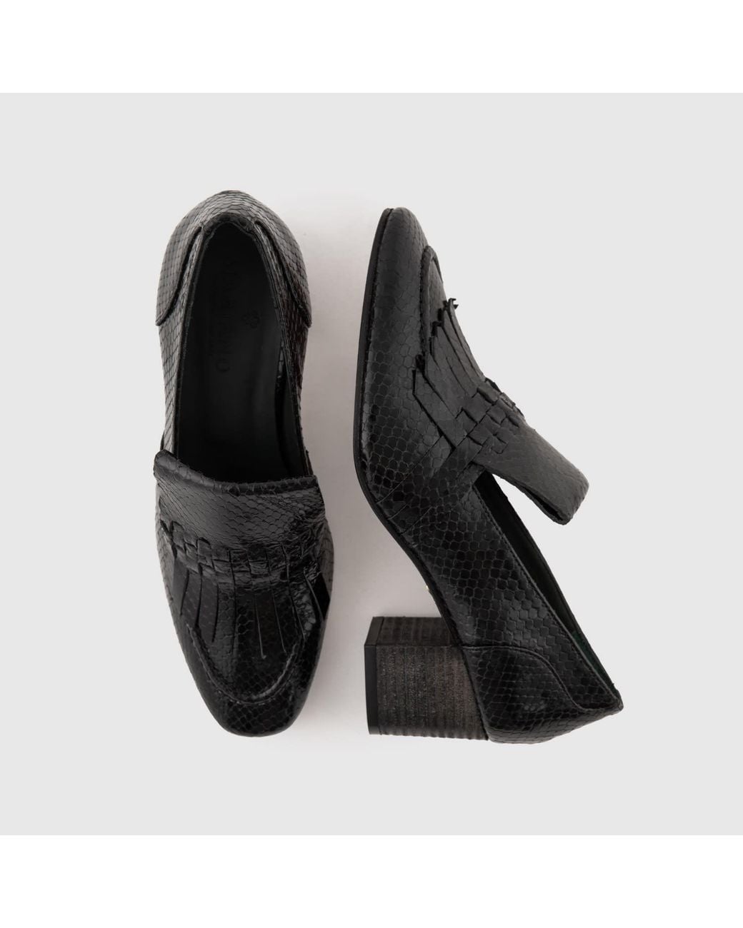 Mariano Shoes Black Mouraria Pump Snake Effect