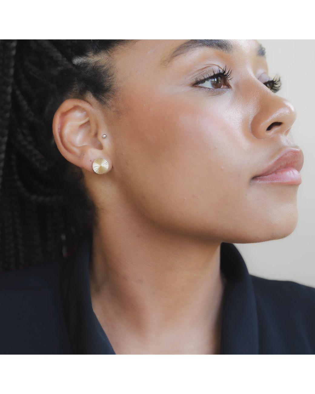 Lei & Mar Co. Metallic The Sunburst Studs