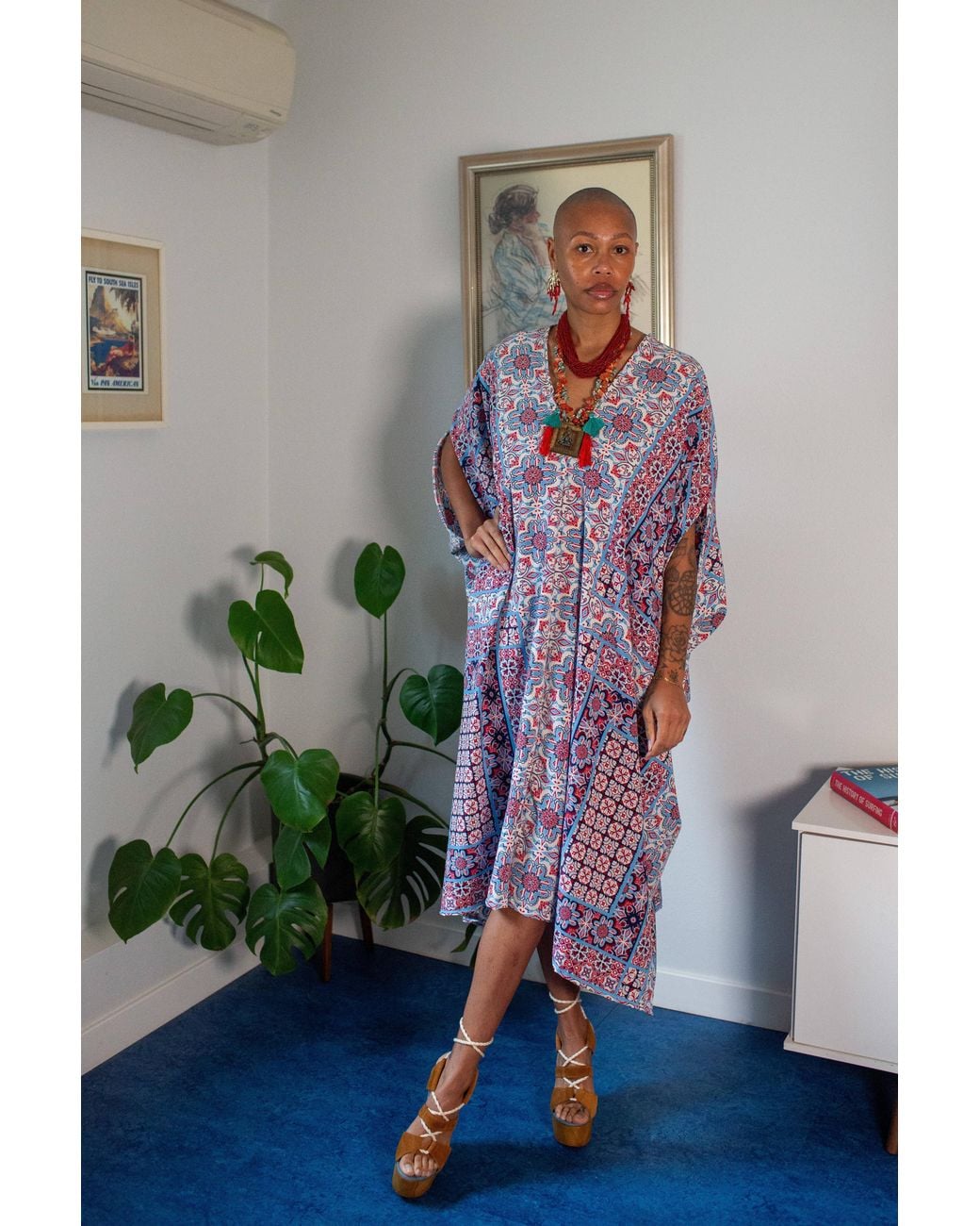 Jennafer Grace Purple Fira Nouveau Caftan
