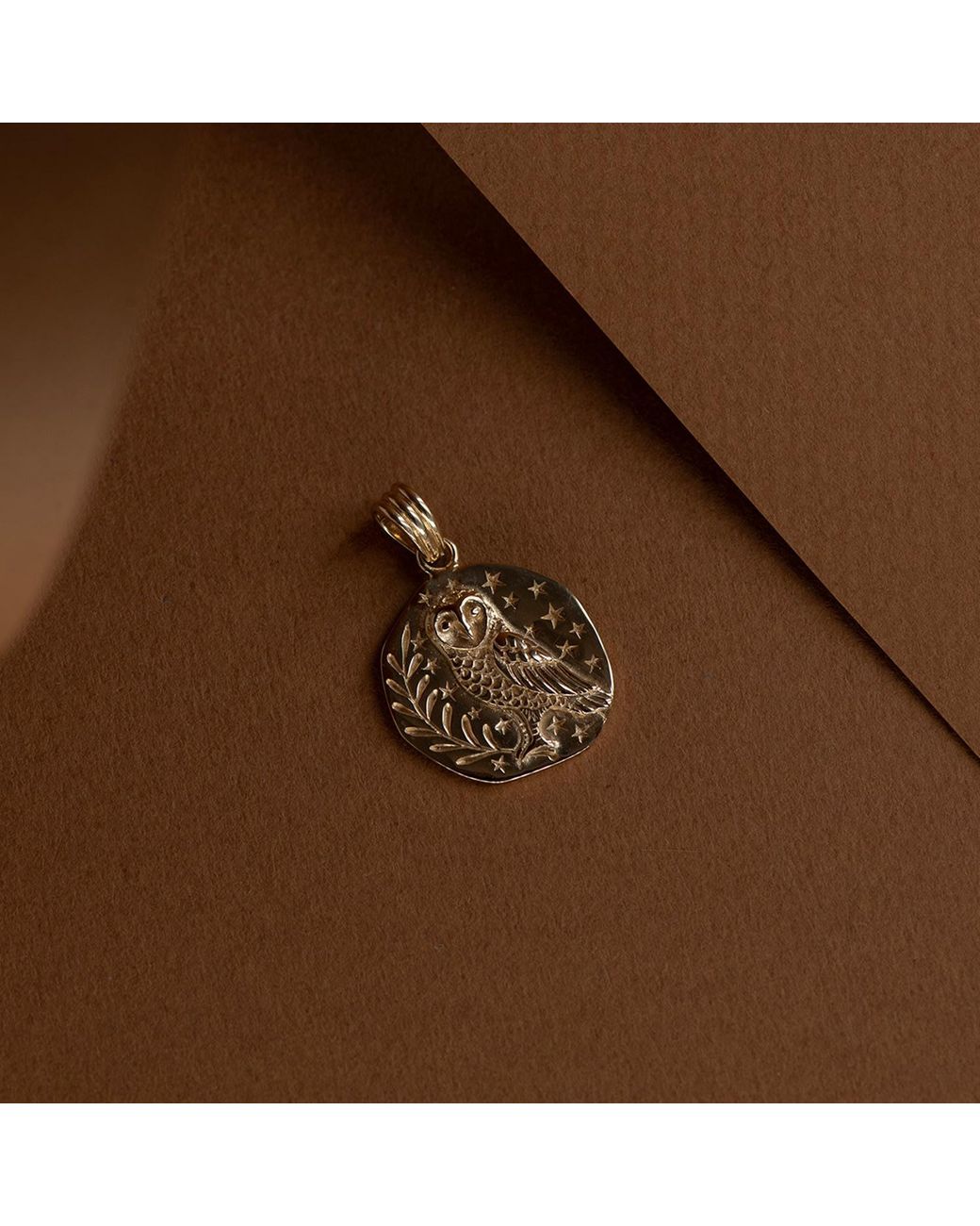 Zoe & Morgan Metallic Owl Charm