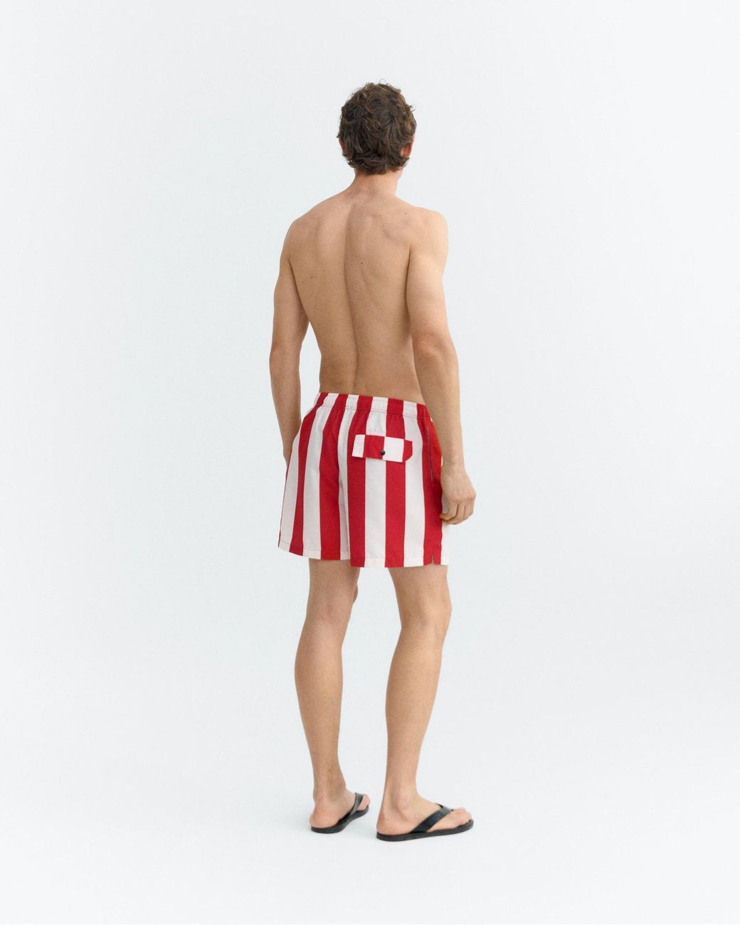 Thinking Mu Red Striped Swimsuit Limpopo for men