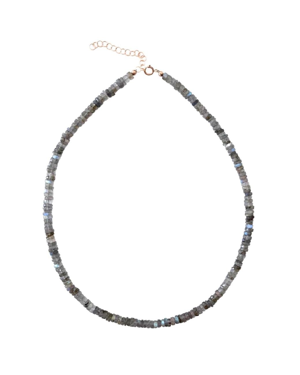 Herself Collections Metallic 14K Labradorite Necklace