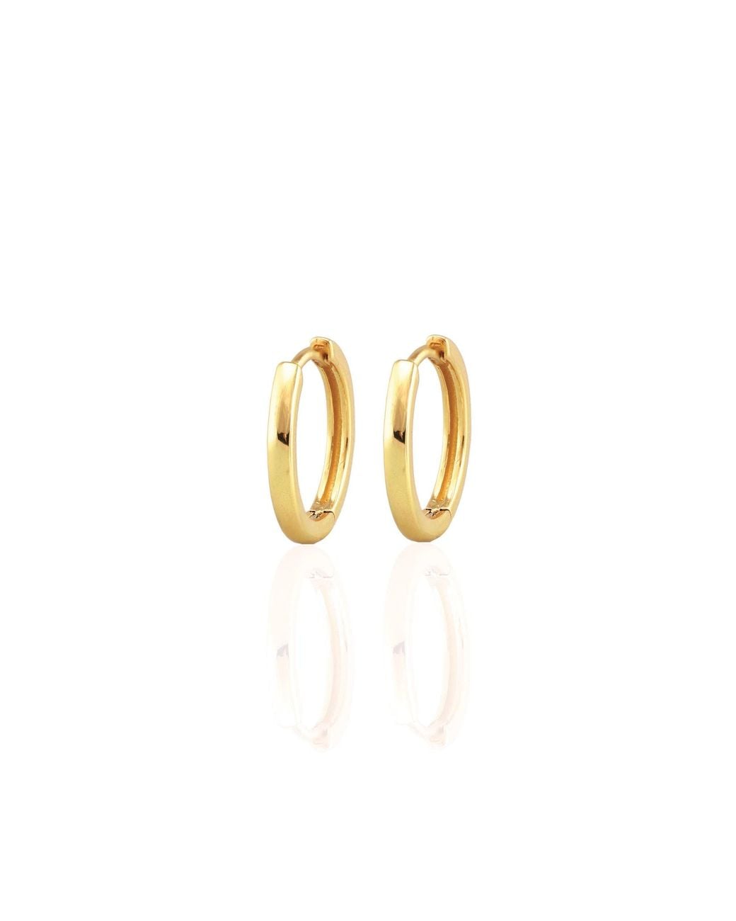 Kris Nations Metallic Sunny Side Hoop Earrings Vermeil