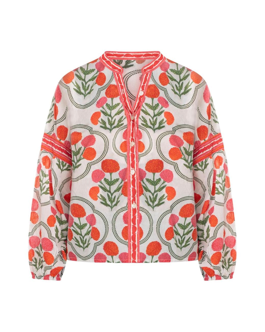 Bindu Red Carlie Blouse
