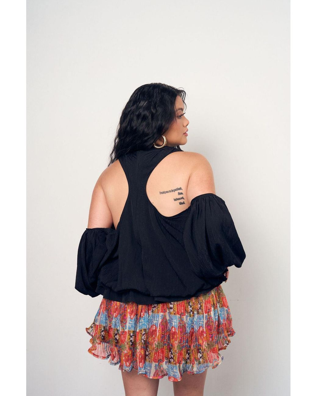 Mohala Grey Black Onaha Blouse