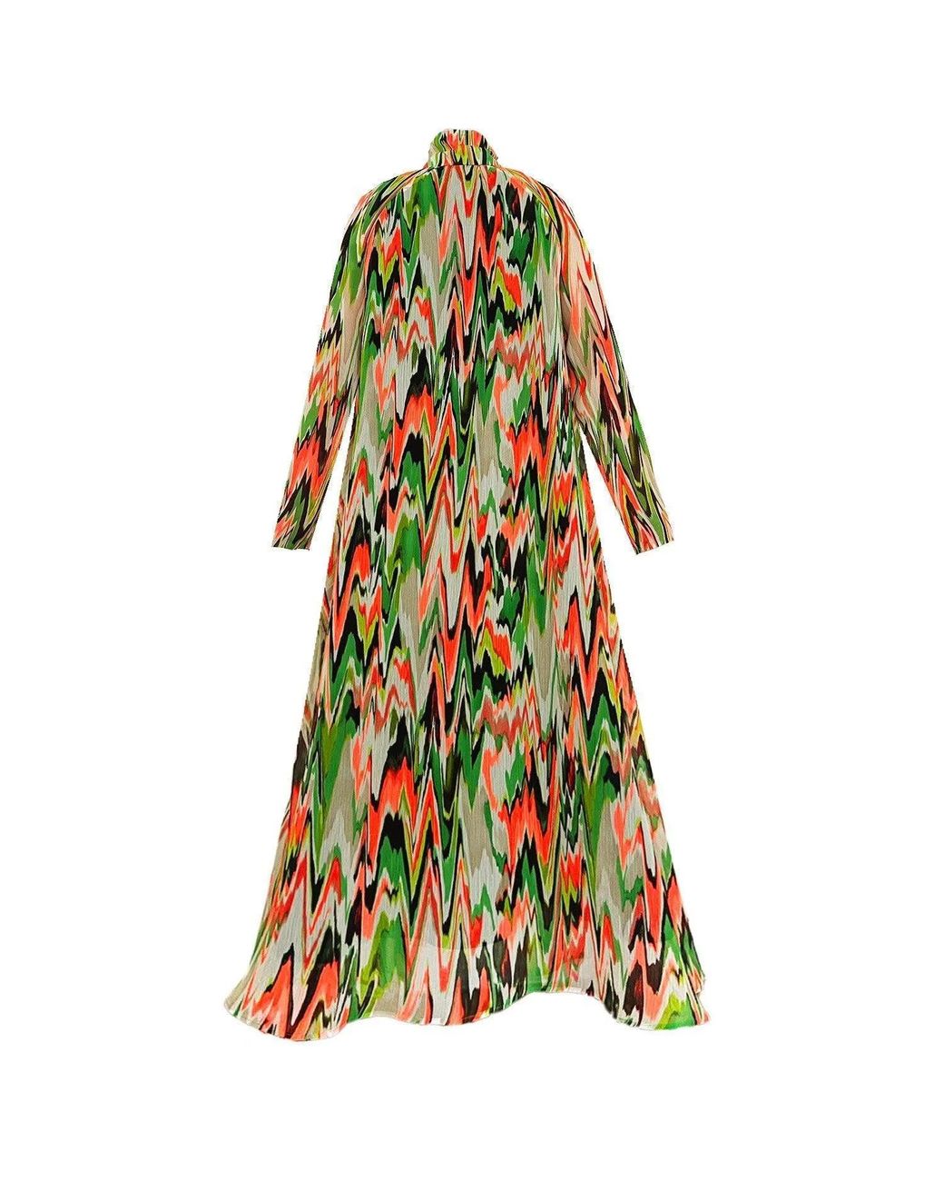 Maxjenny Green A-Shaped Maxi Dress