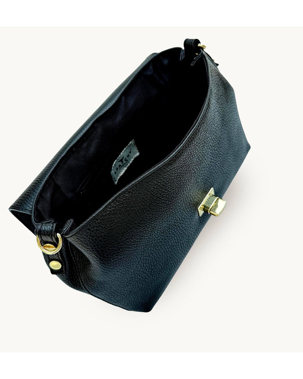 Apatchy London Black The Maisie Maxi Leather Bag
