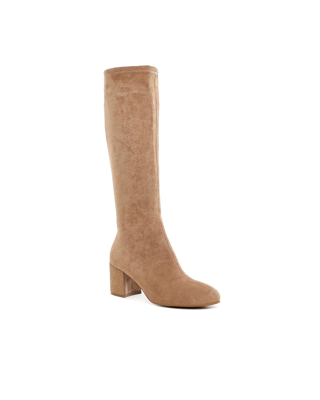 Rag & Co Sinaloa Microfiber Knee High Boots in Brown | Lyst