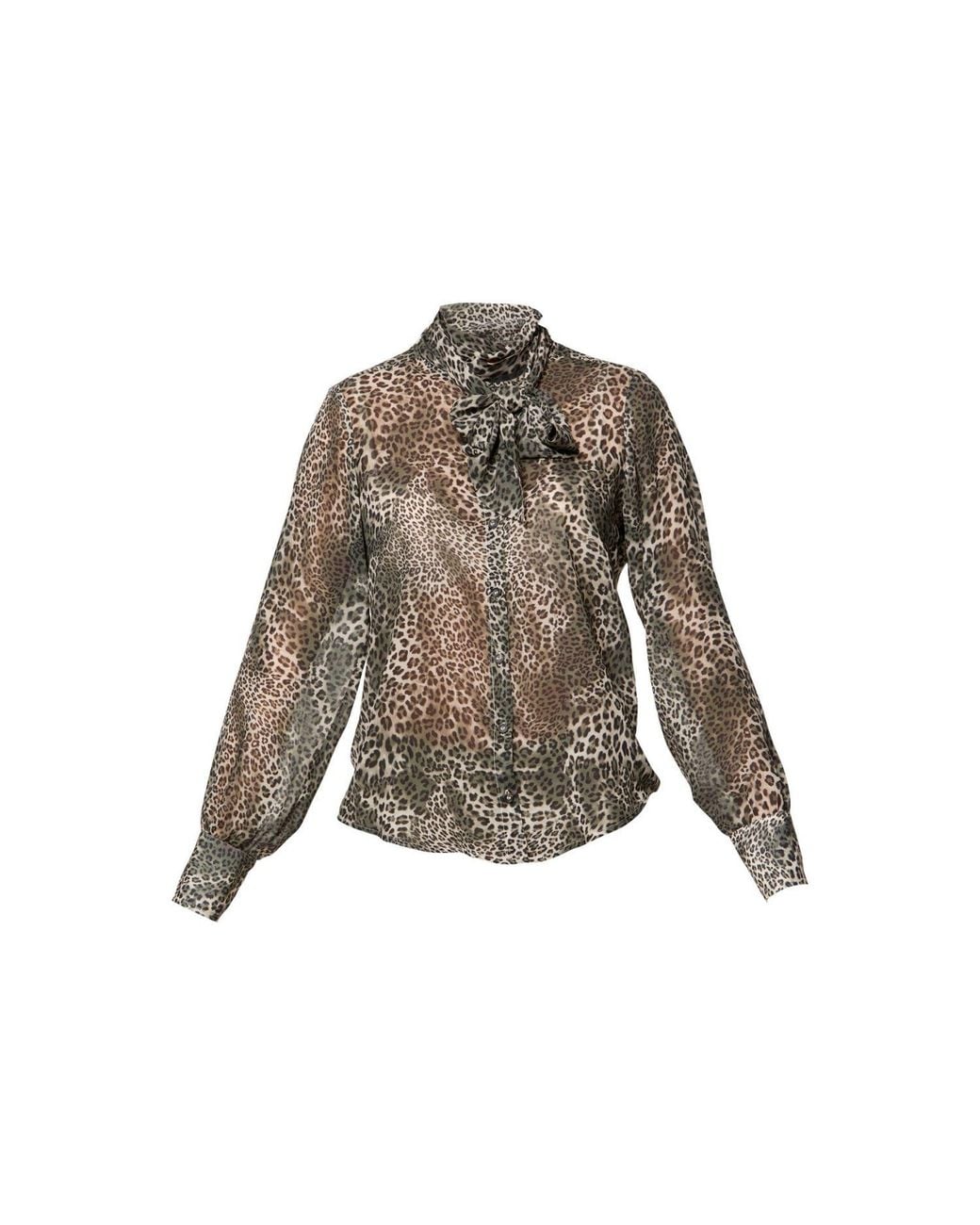Helen Mcalinden Brown Anastasia Leopard Print Blouse