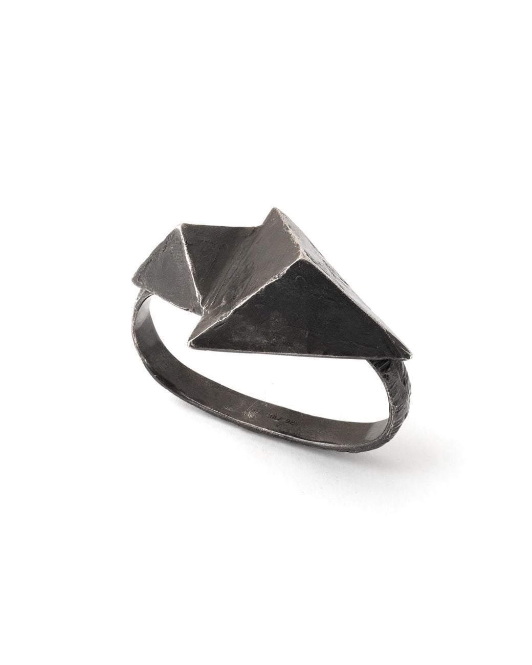 Zula Jewelry + Design Black Triangle Multi Finger Ring, Small, Ancient Future Collection
