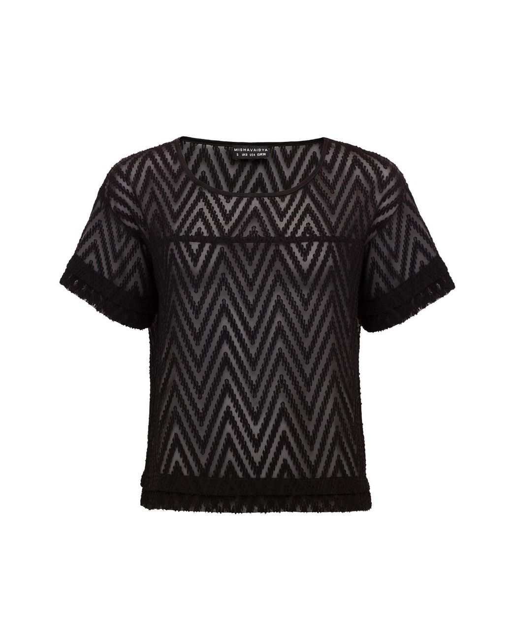 Misha Vaidya Black Moana Blouse