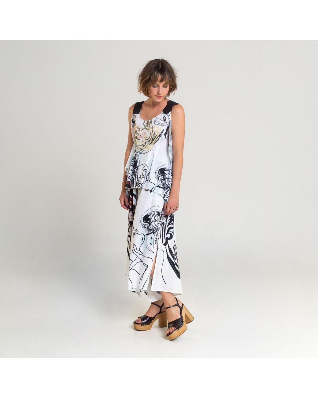 ARTISTA Blue Bath Culottes