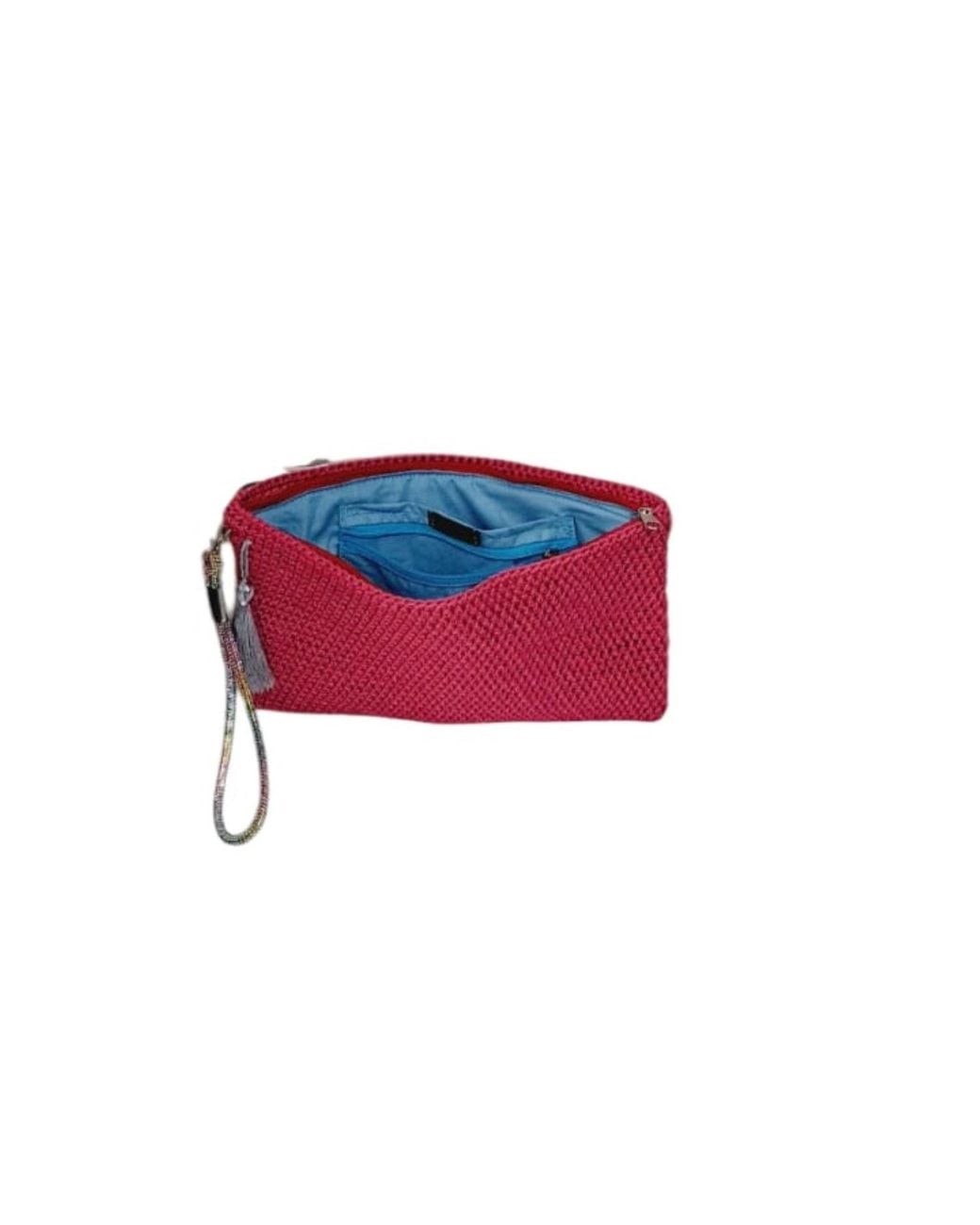 Springmoonatelier Red Handmade Clutch Bag – Elegant And Chic