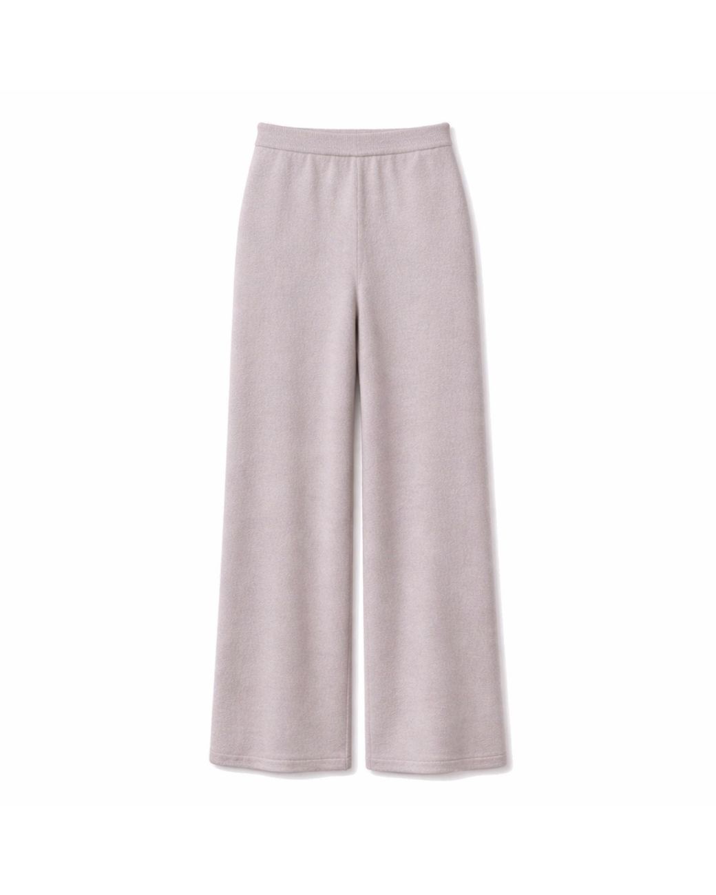 Fiora Muse Purple Wide Leg Cashmere Pants