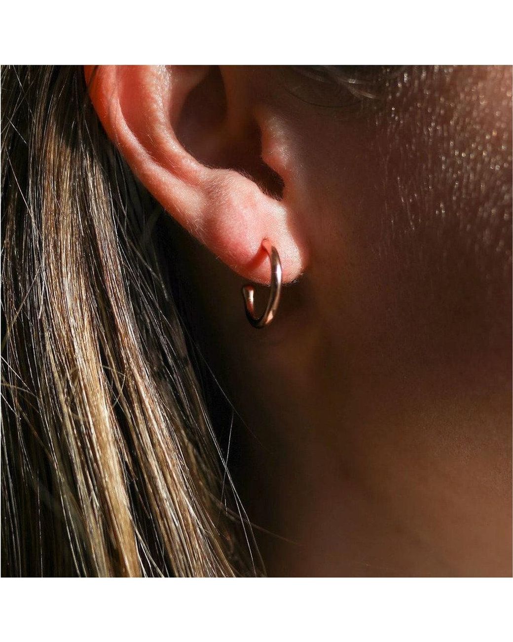 Auree Jewellery Metallic Manhattan Gold Vermeil Hoop Earrings
