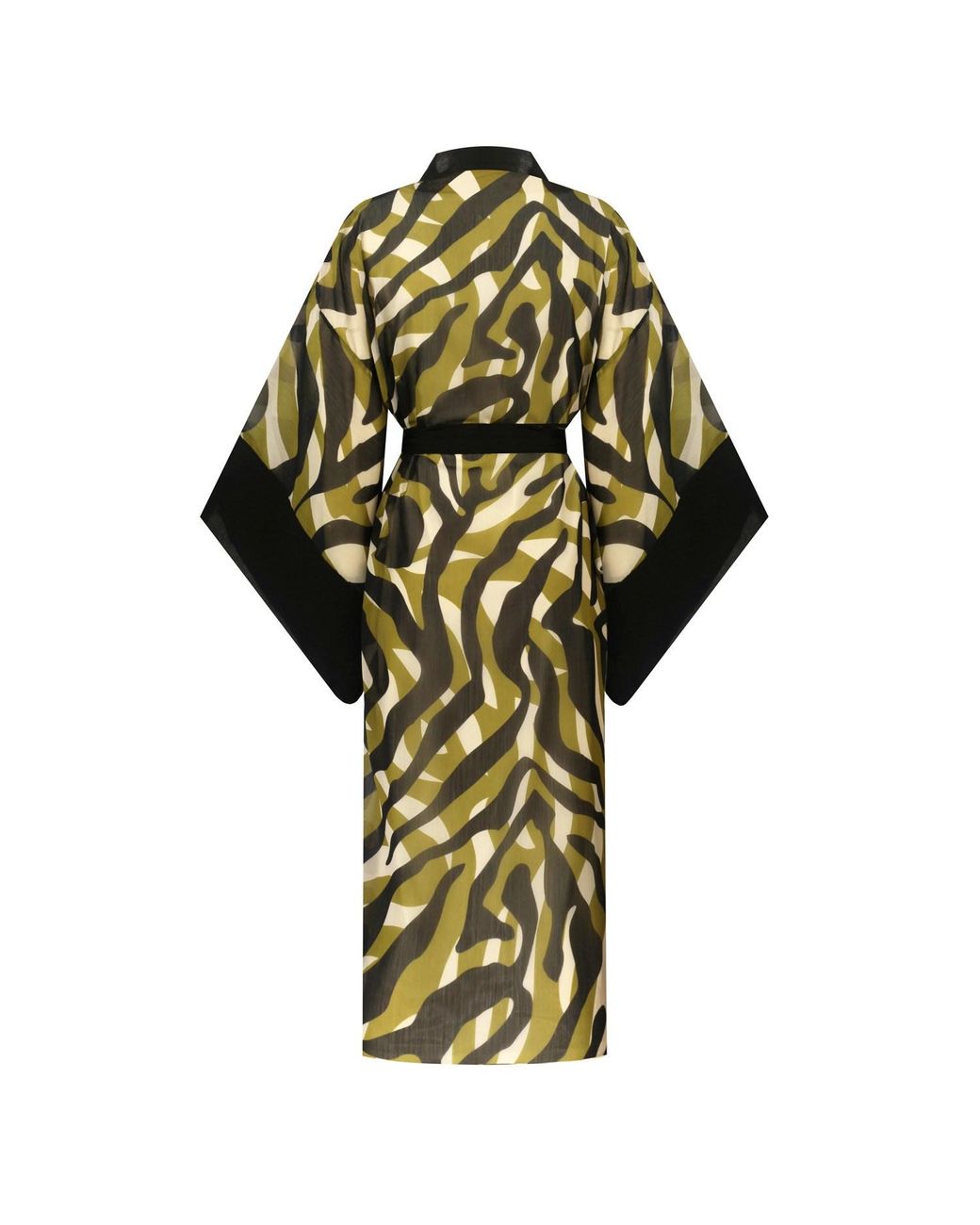 N'Onat Green / Neutrals / Black Venus Camouflage Pattern Kaftan In Green