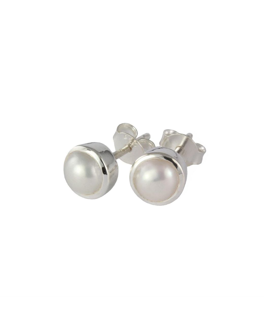 The Jewellery Store London Metallic June Birthstone Earrings Studs – Pearl