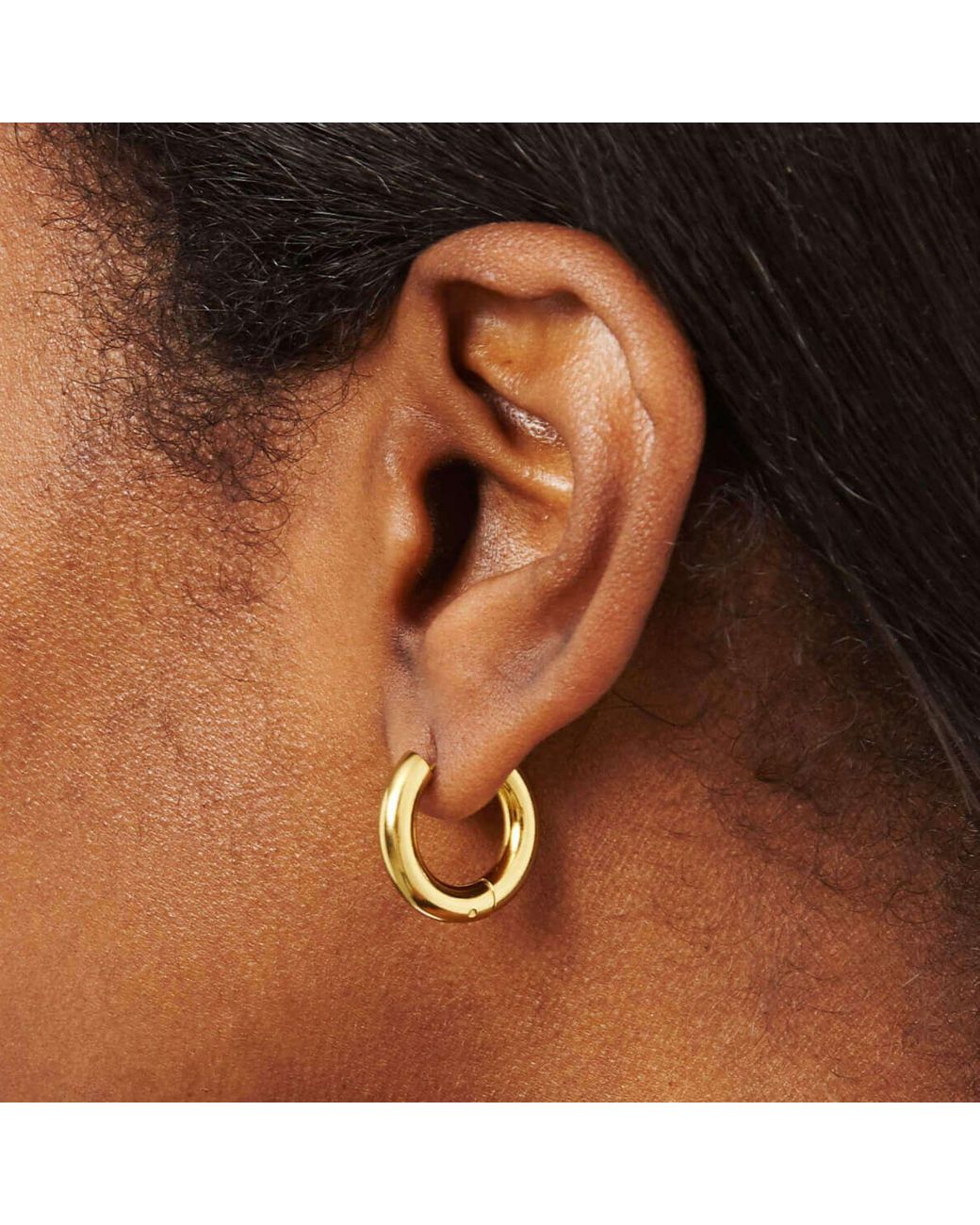 Hoops + Chains LDN Metallic Stevie Hoops