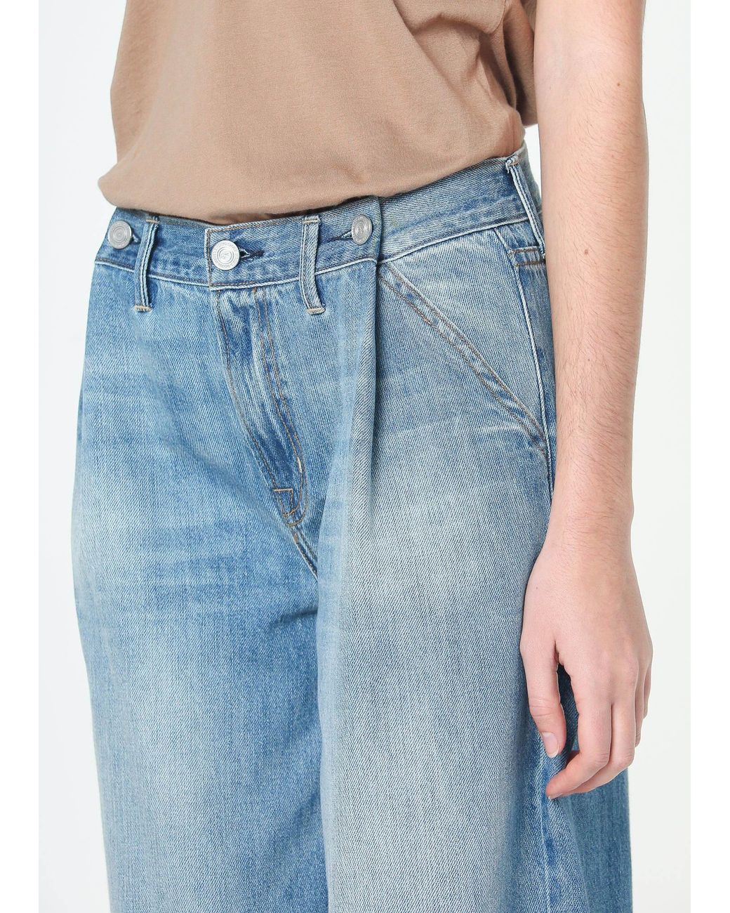 NOEND Blue Adeline Cropped Barrel