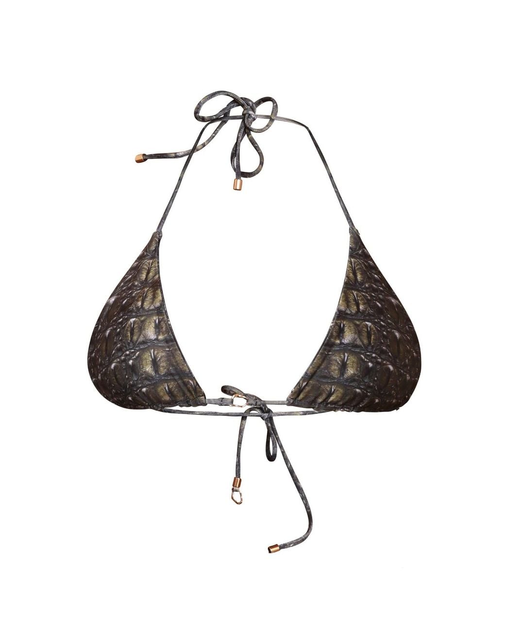 Animal Black Amazon Reversible Bikini Top