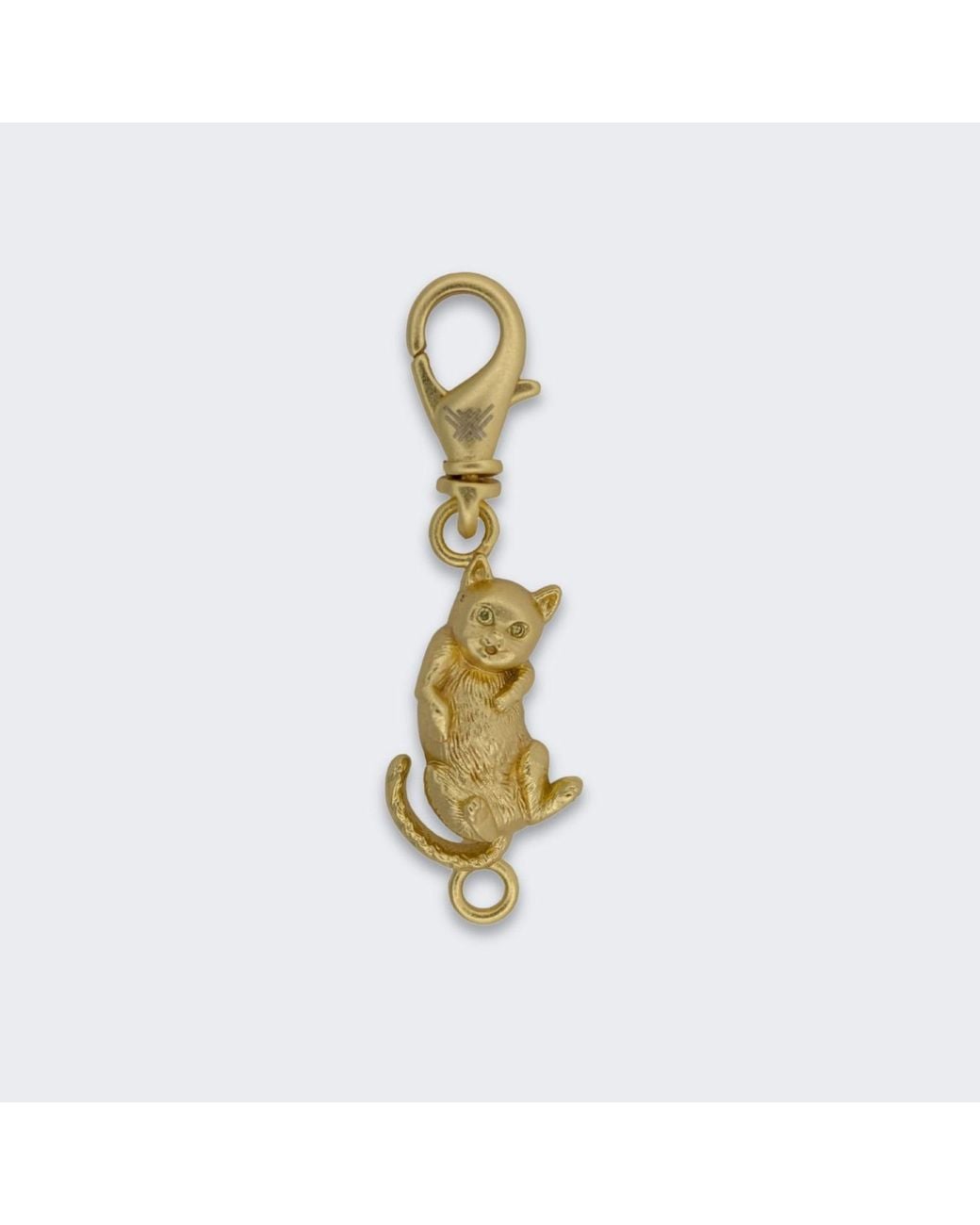 Frenvyrn Metallic Cat Convertible Tiger's Eye Bracelet Bag Charm Medium for men