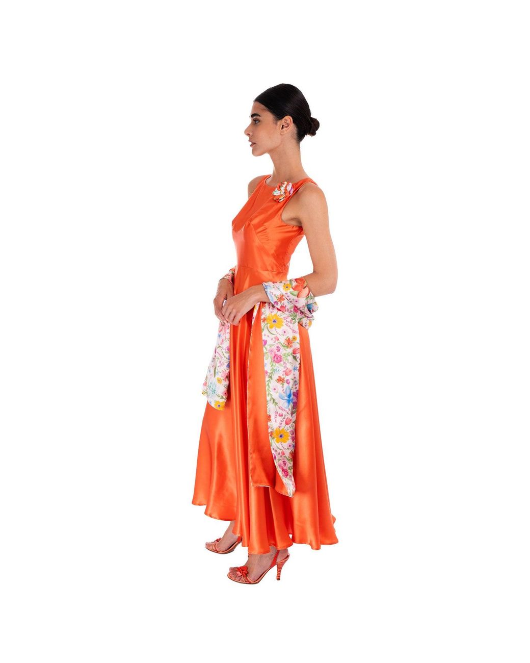 Sofia Tsereteli Red The Rarefied Gown With Scarf