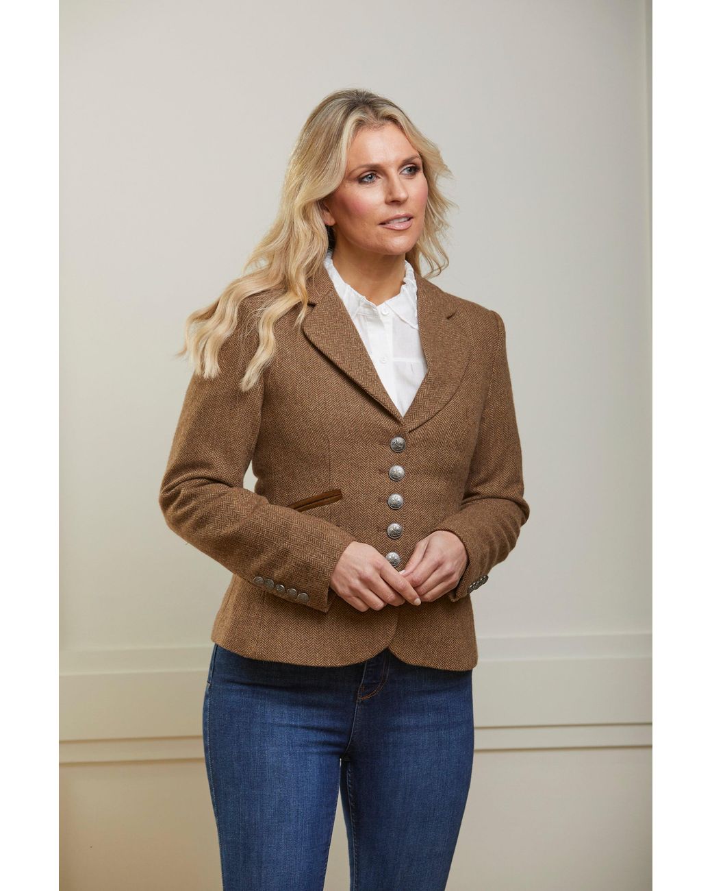 Guinea London Brown Herringbone Tweed Jacket