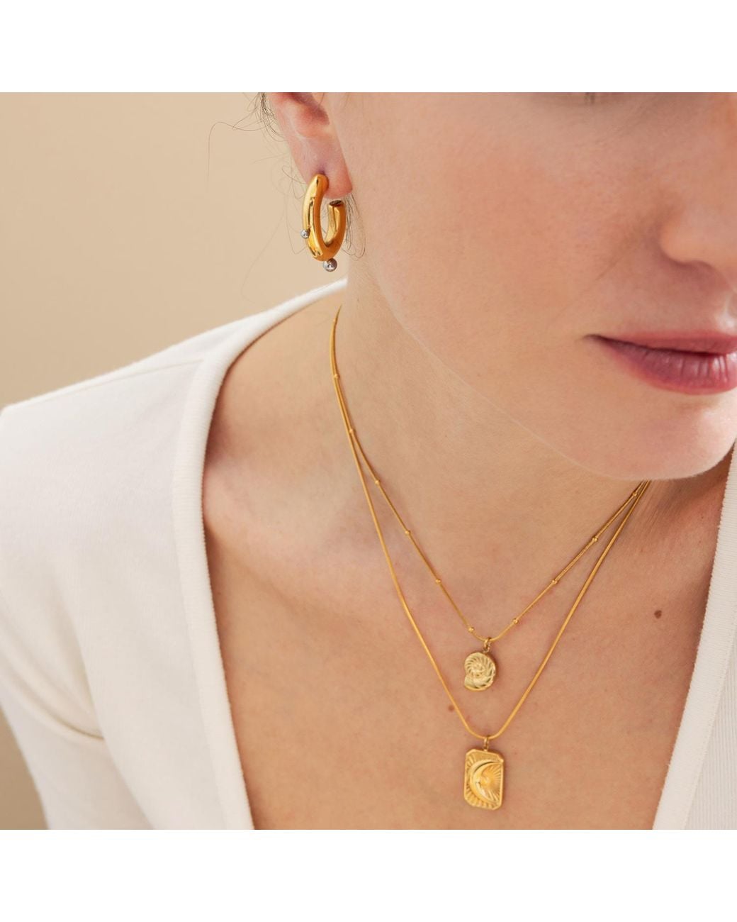 Kybele Studio Metallic Dazzling Earrings