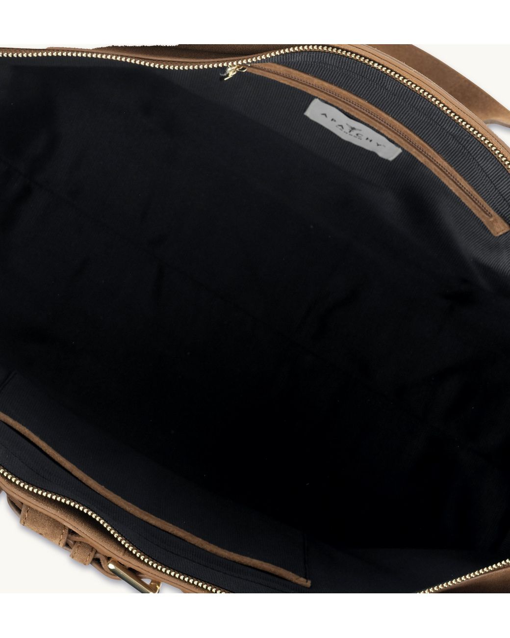 Apatchy London Brown The Esme Tan Suede Bag