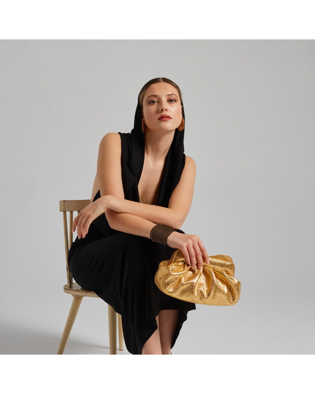 Danni Ro Metallic Lisbon Baby Clutch