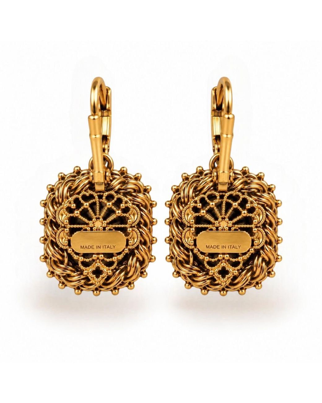 Vstyle Red Ruby Crystal Statement Earrings