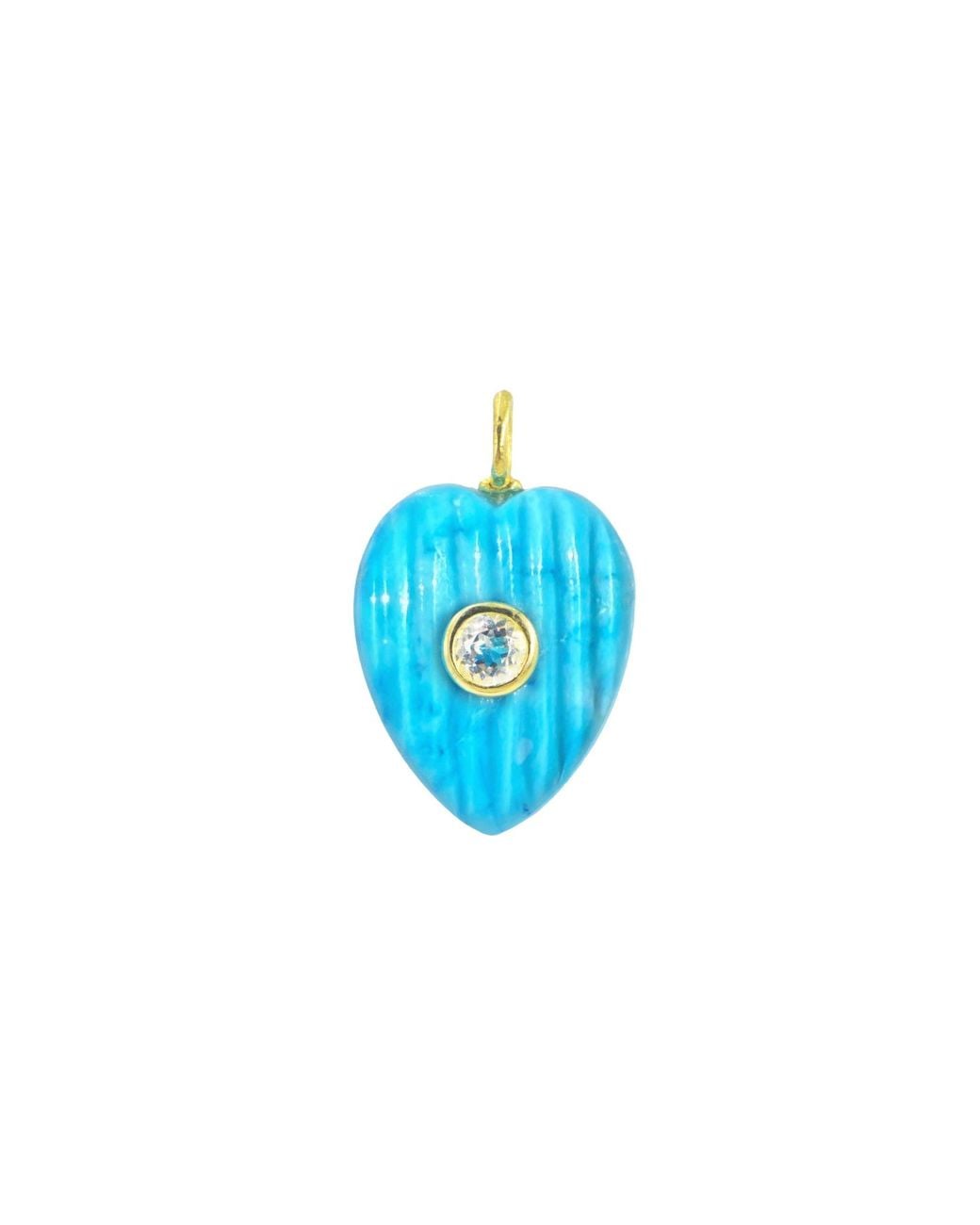 KAMARIA Blue Howlite Gemstone Pendant With Topaz