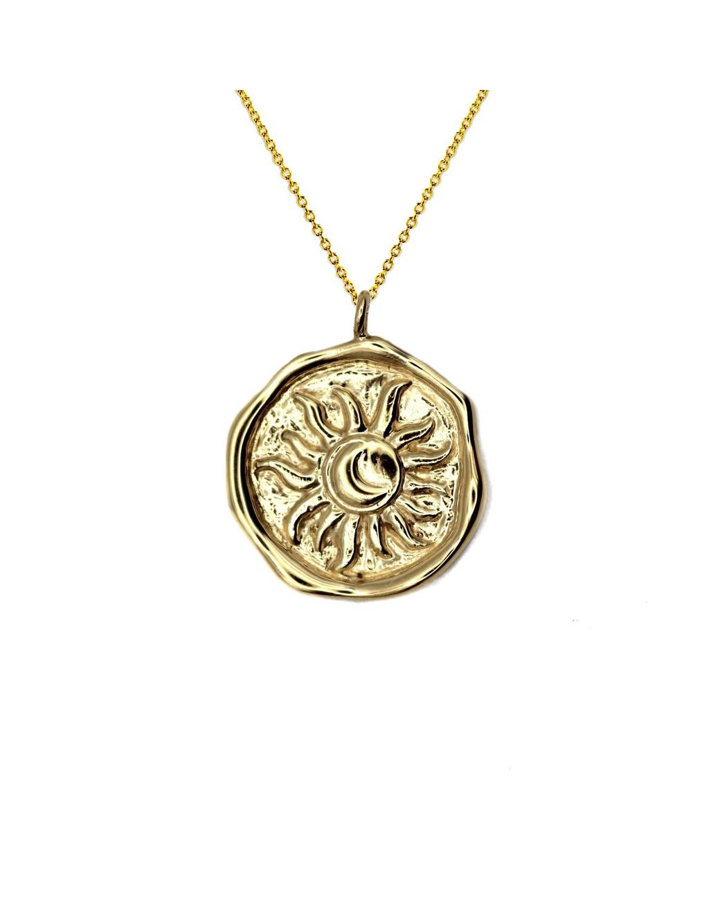 VicStoneNYC Fine Jewelry Metallic Sun And Moon Necklace