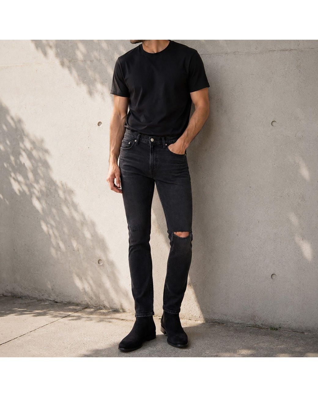 NOEND Blue Harrison Stretch Skinny Jeans for men