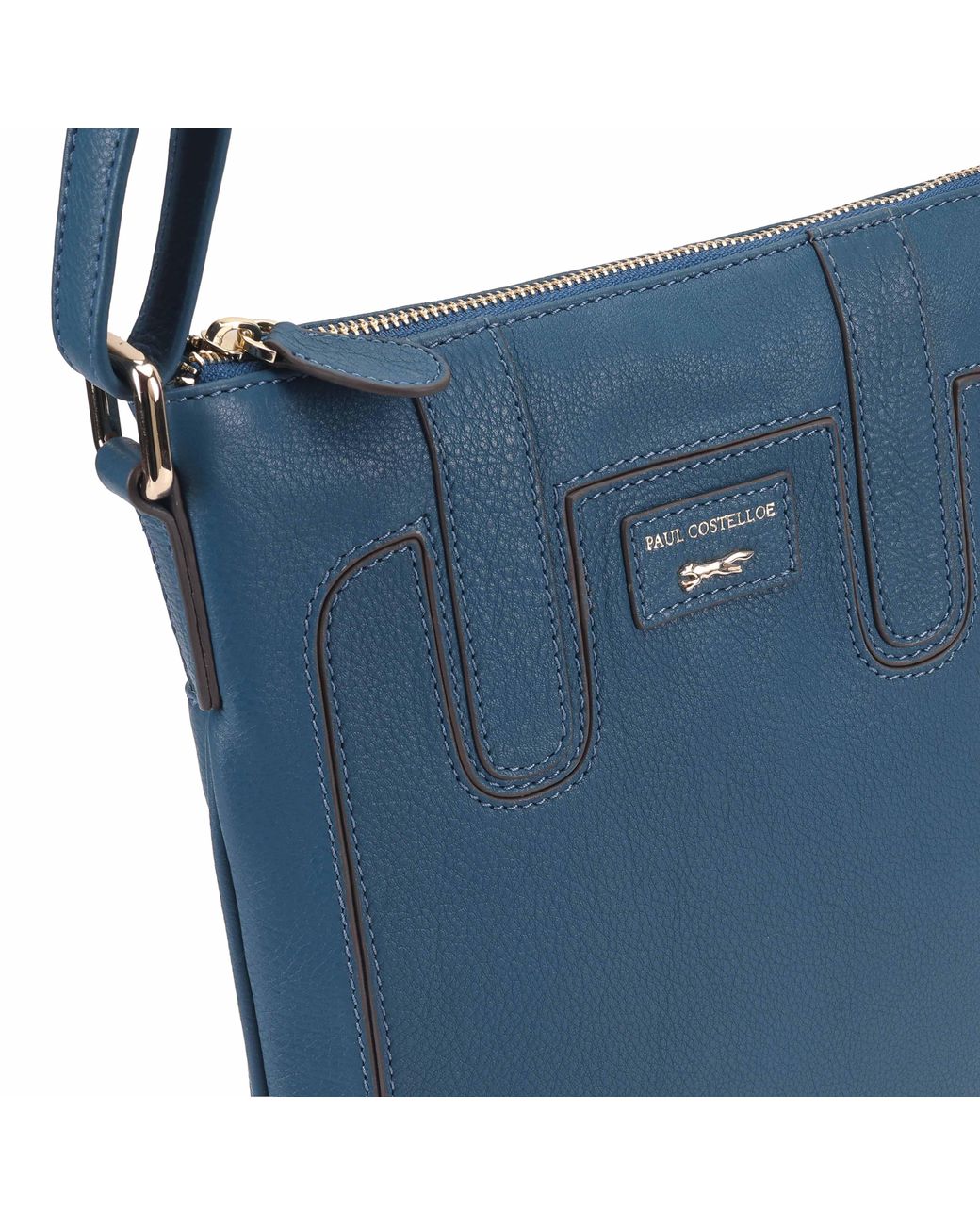 Paul Costelloe Blue Marble Crossbody Bag